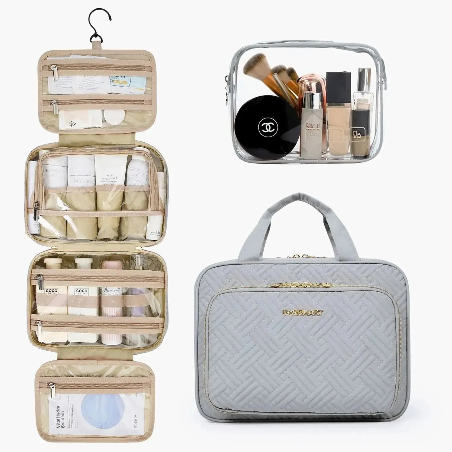 Medium Hanging Travel Makeup Organizer - Image 30