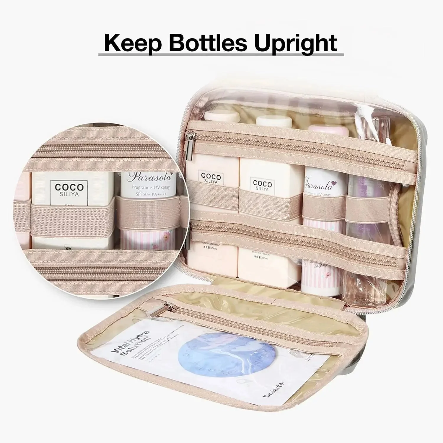 Medium Hanging Travel Makeup Organizer - Image 35