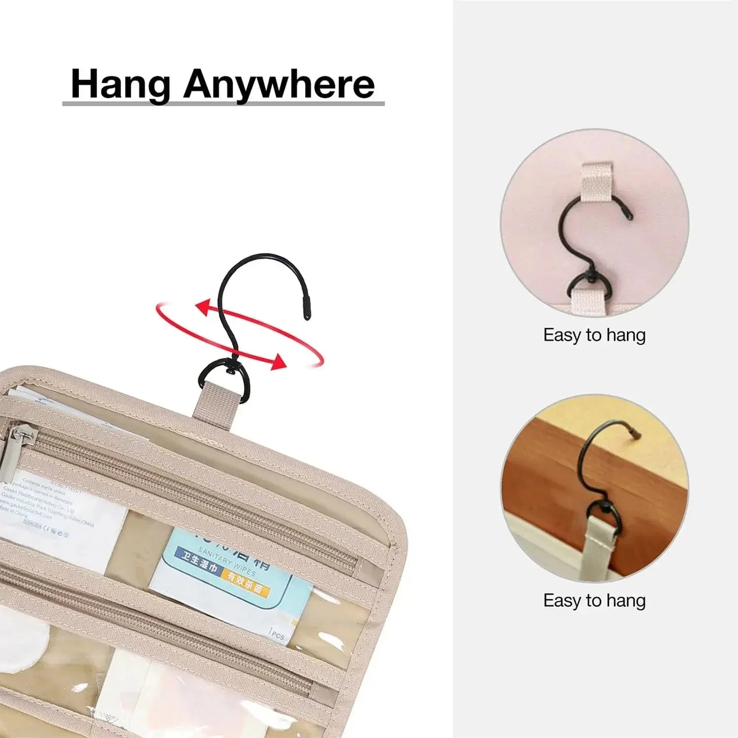 Medium Hanging Travel Makeup Organizer - Image 39