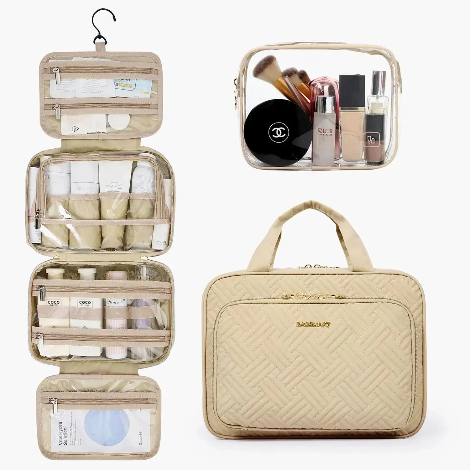 Medium Hanging Travel Makeup Organizer - Image 41
