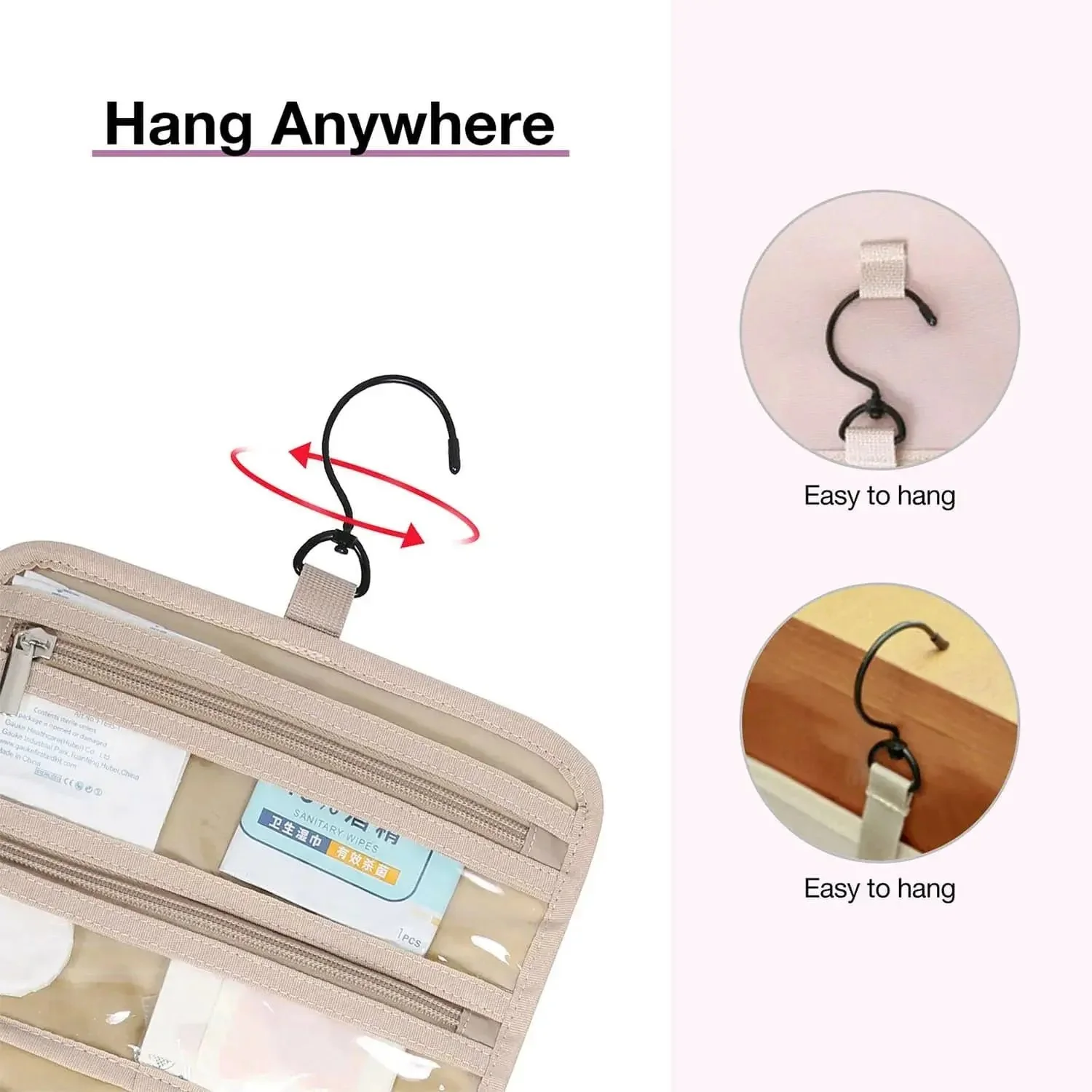 Medium Hanging Travel Makeup Organizer - Image 66