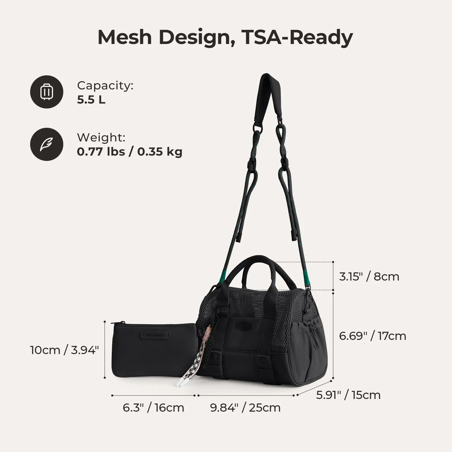 REIKI 5.5L Mesh Mini Duffle - Image 19