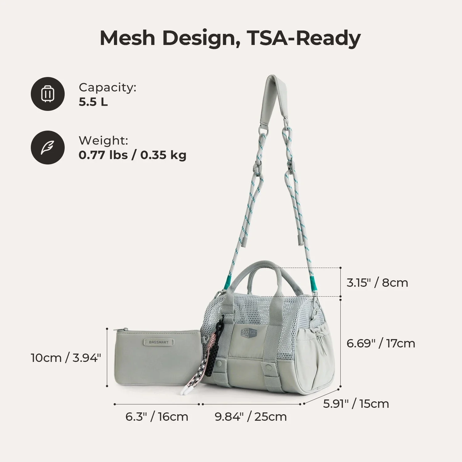 REIKI 5.5L Mesh Mini Duffle - Image 3