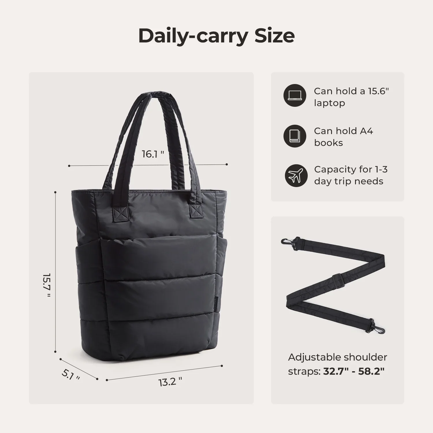 (FREE GIFT)Bubble 21L Puffy Tote - Image 13