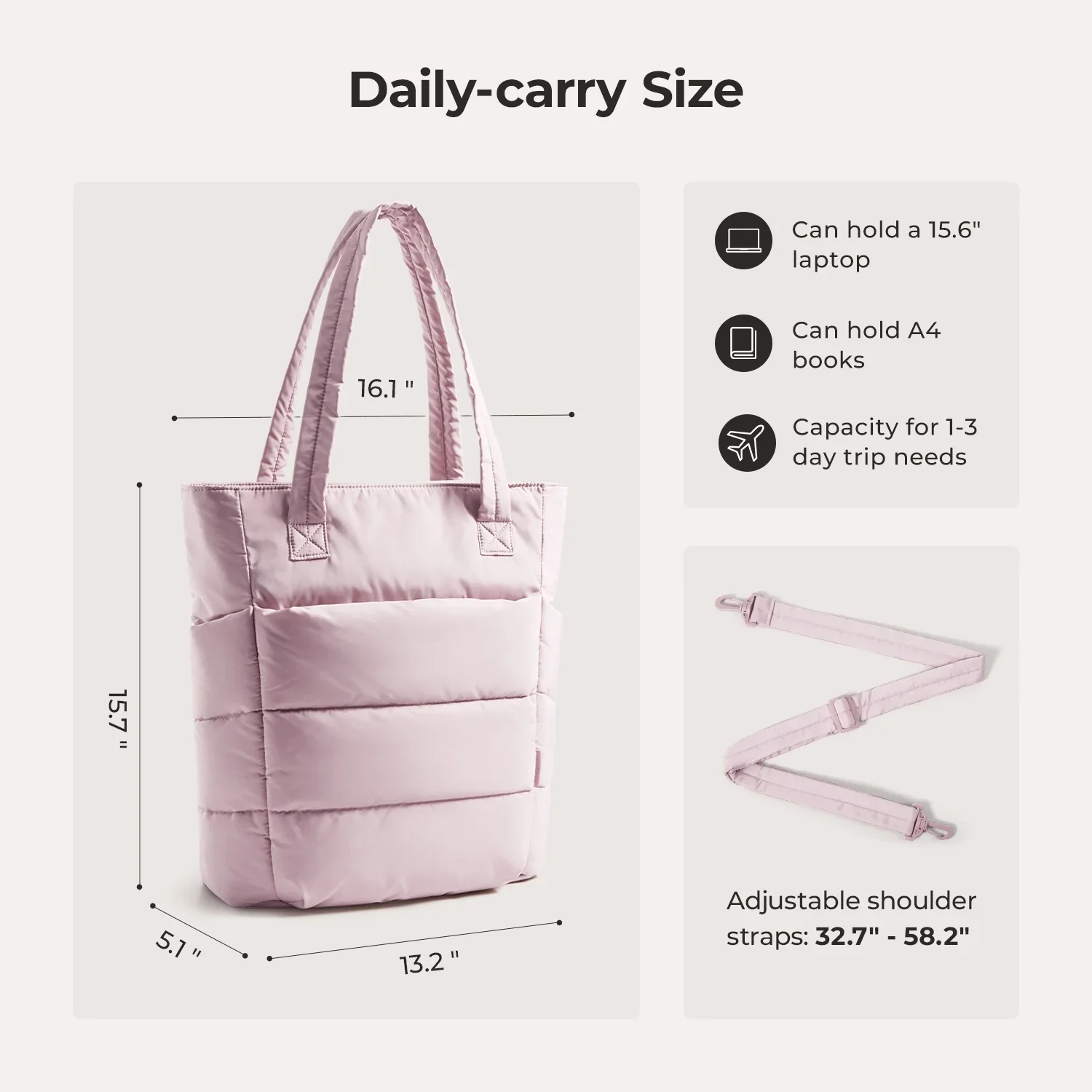 (FREE GIFT)Bubble 21L Puffy Tote - Image 24