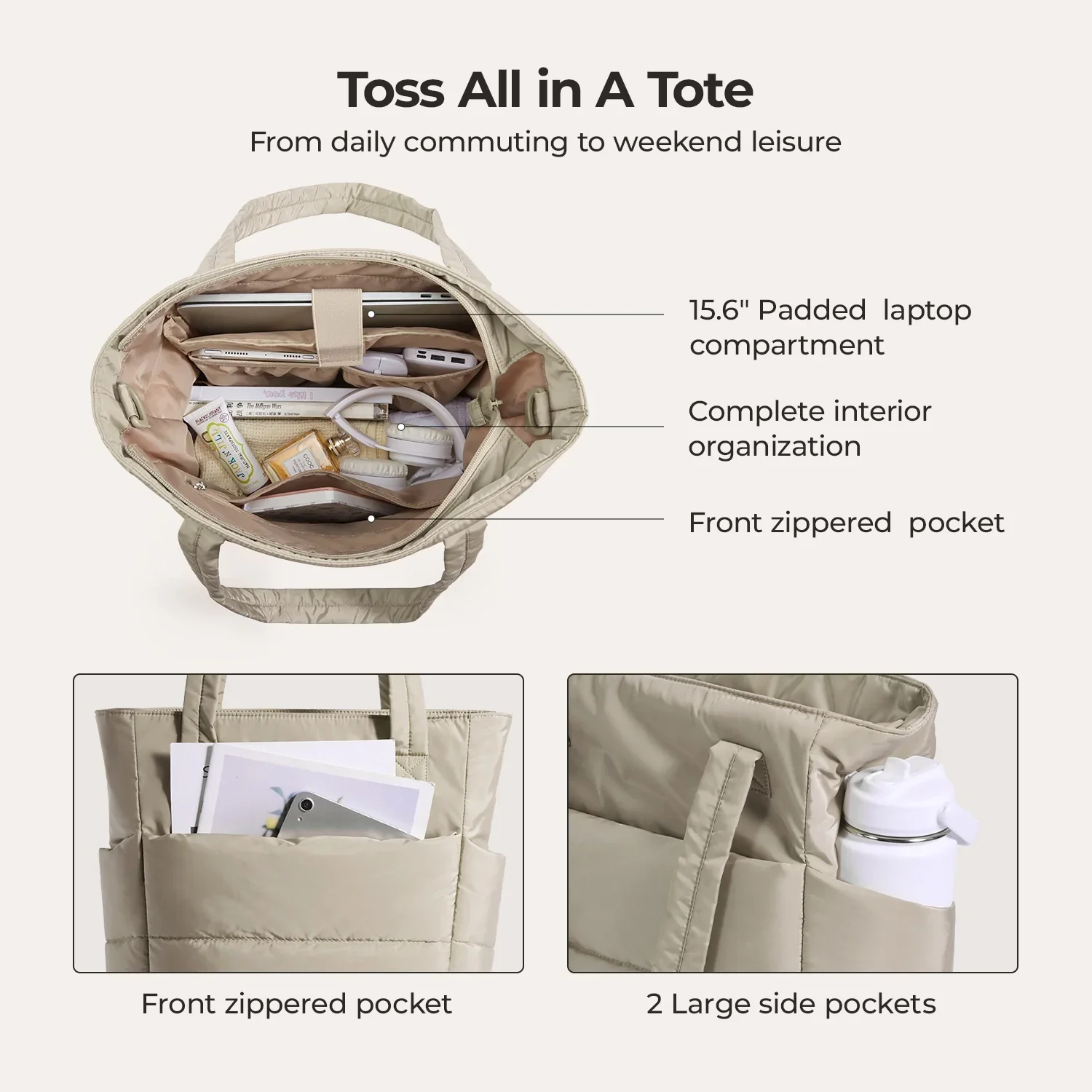 (FREE GIFT)Bubble 21L Puffy Tote - Image 5