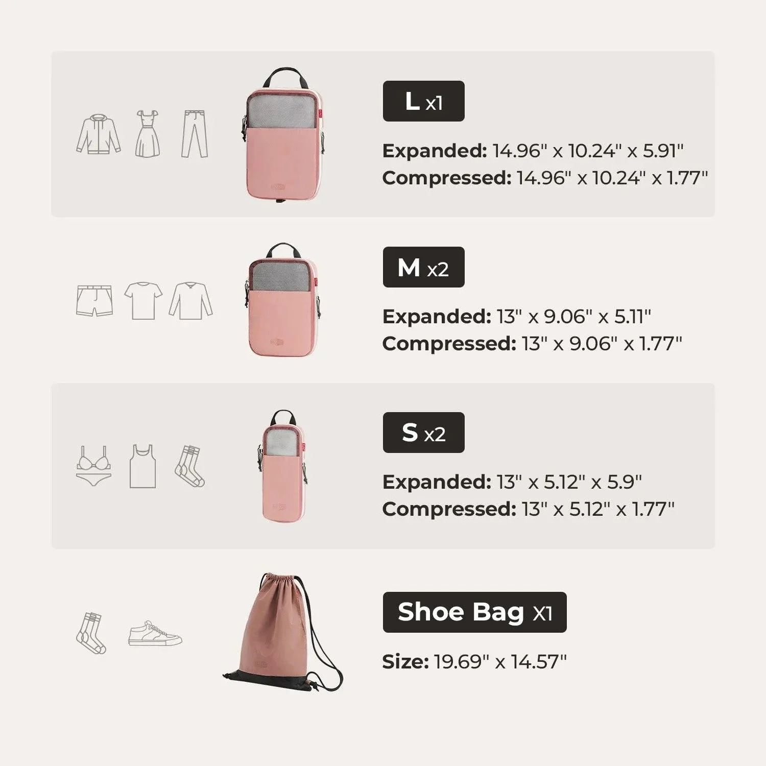 Getaway & Packing Cubes Set - Image 16